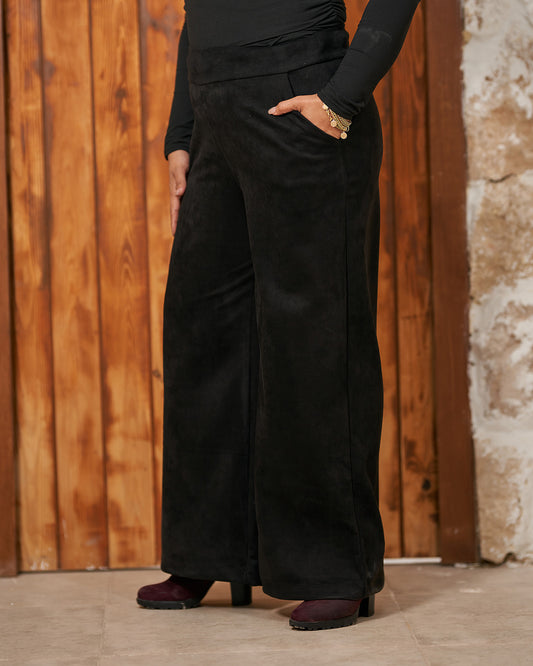 Suede pants
